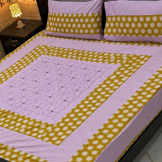Patchwork Cotton Bedsheet – King Size