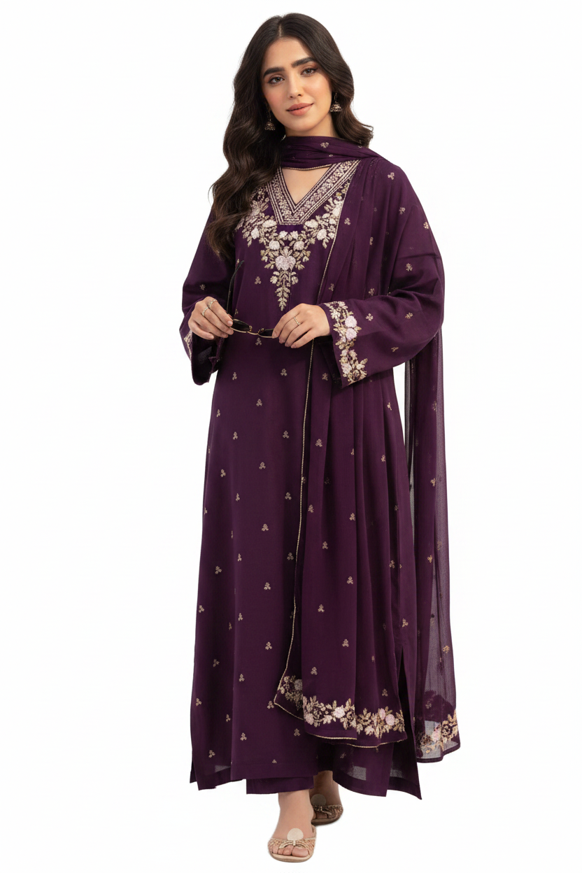 Peezwan Premium Lawn – Unstitched 3Pc