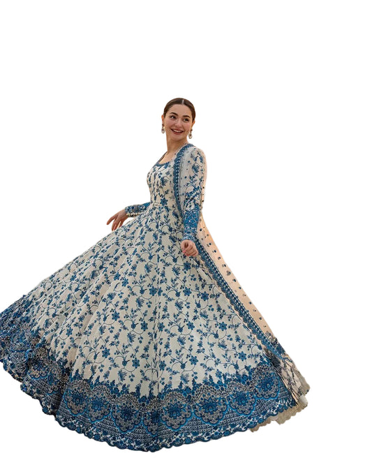 ✨ Faiza Saqlain Jehona Unstitched 3 Piece Fancy Luxury Lawn Suit – Free Size