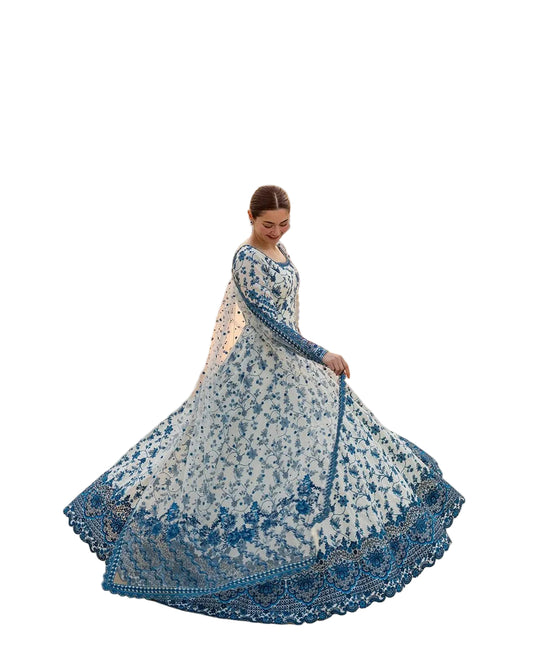✨ Faiza Saqlain Jehona Unstitched 3 Piece Fancy Luxury Lawn Suit – Free Size