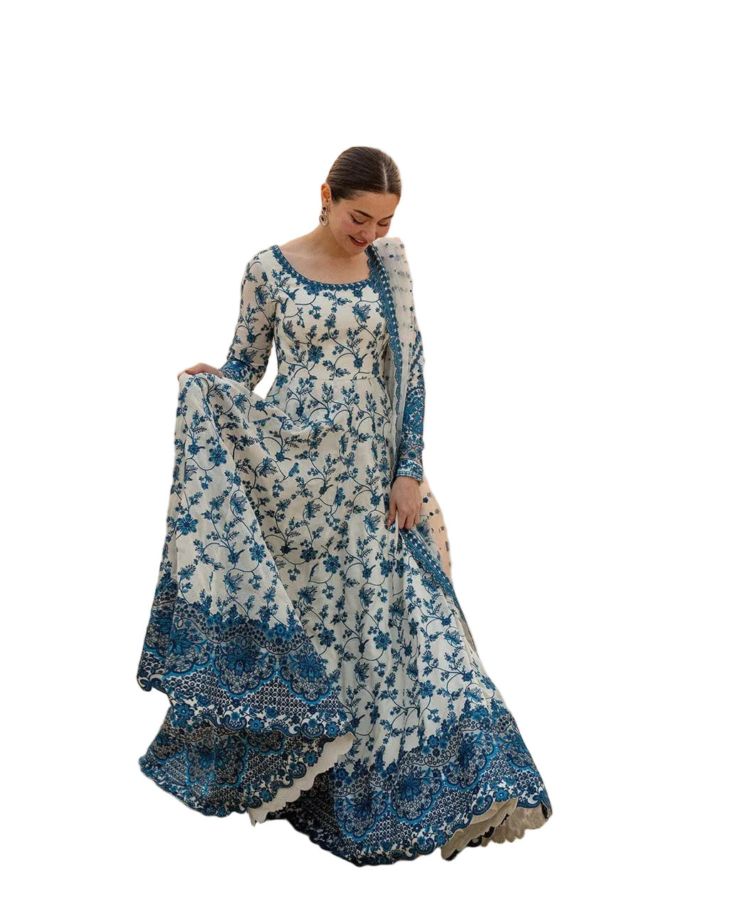 ✨ Faiza Saqlain Jehona Unstitched 3 Piece Fancy Luxury Lawn Suit – Free Size
