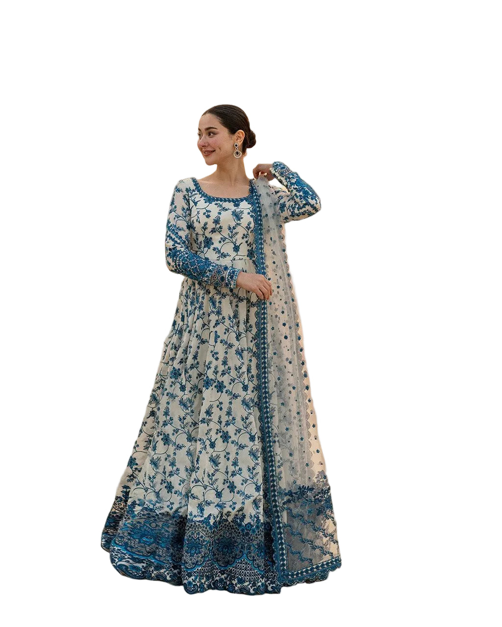 ✨ Faiza Saqlain Jehona Unstitched 3 Piece Fancy Luxury Lawn Suit – Free Size