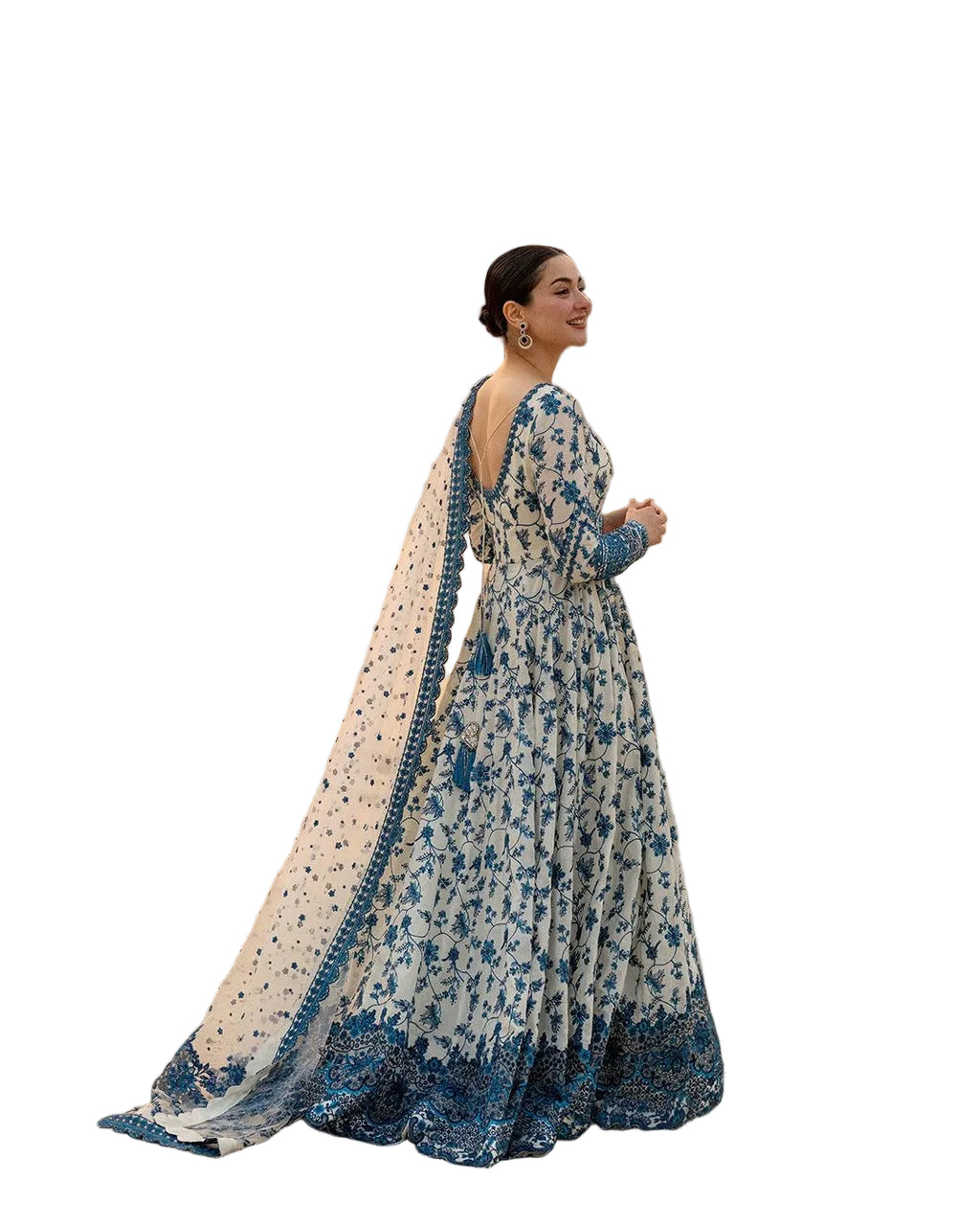 ✨ Faiza Saqlain Jehona Unstitched 3 Piece Fancy Luxury Lawn Suit – Free Size
