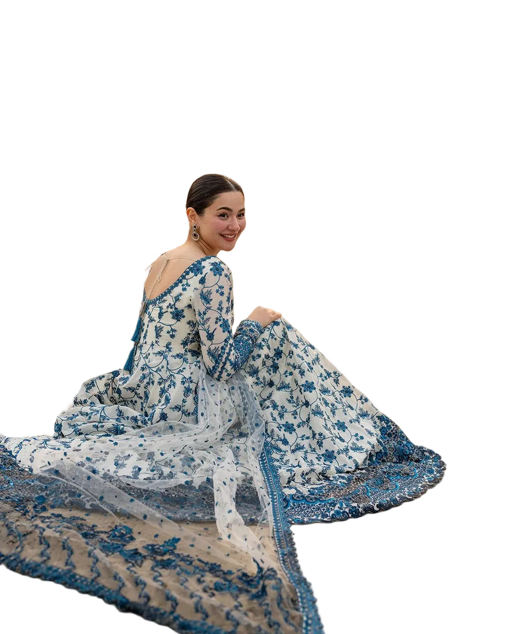 ✨ Faiza Saqlain Jehona Unstitched 3 Piece Fancy Luxury Lawn Suit – Free Size