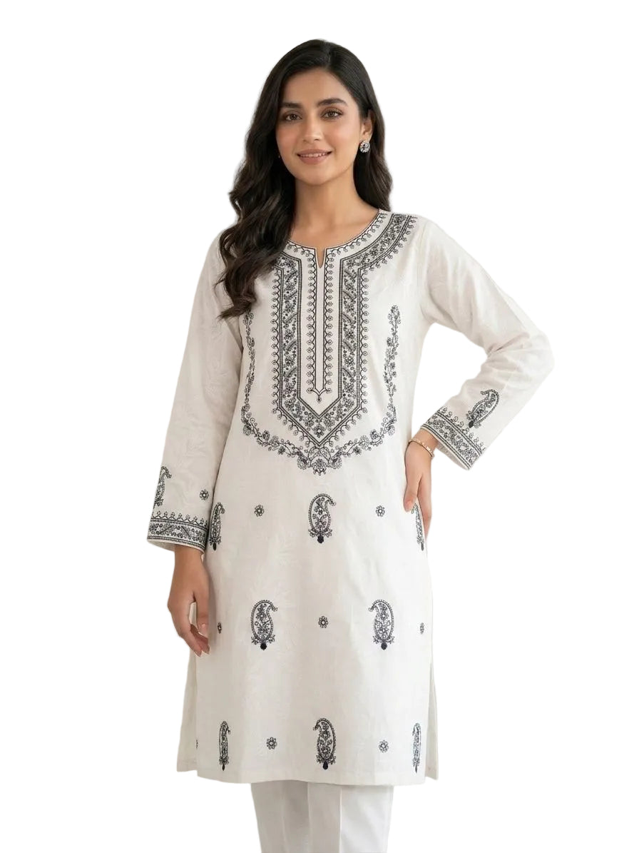 URGE-Heavy Embroidered Unstiched Lawn 2-Piece Suit