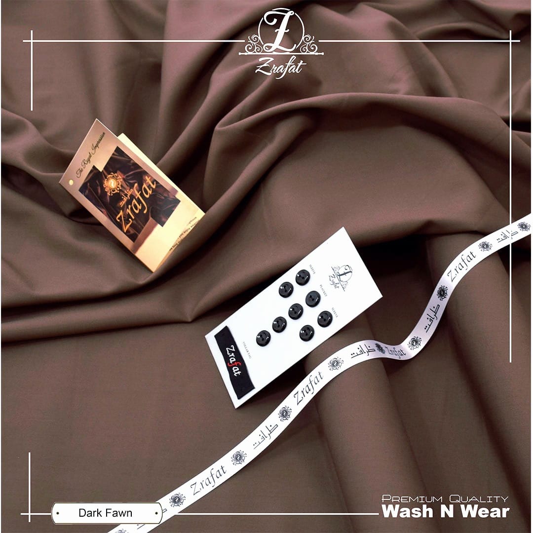 Zrafat Men Wash & Wear Unstitched Suit – 15 Colors