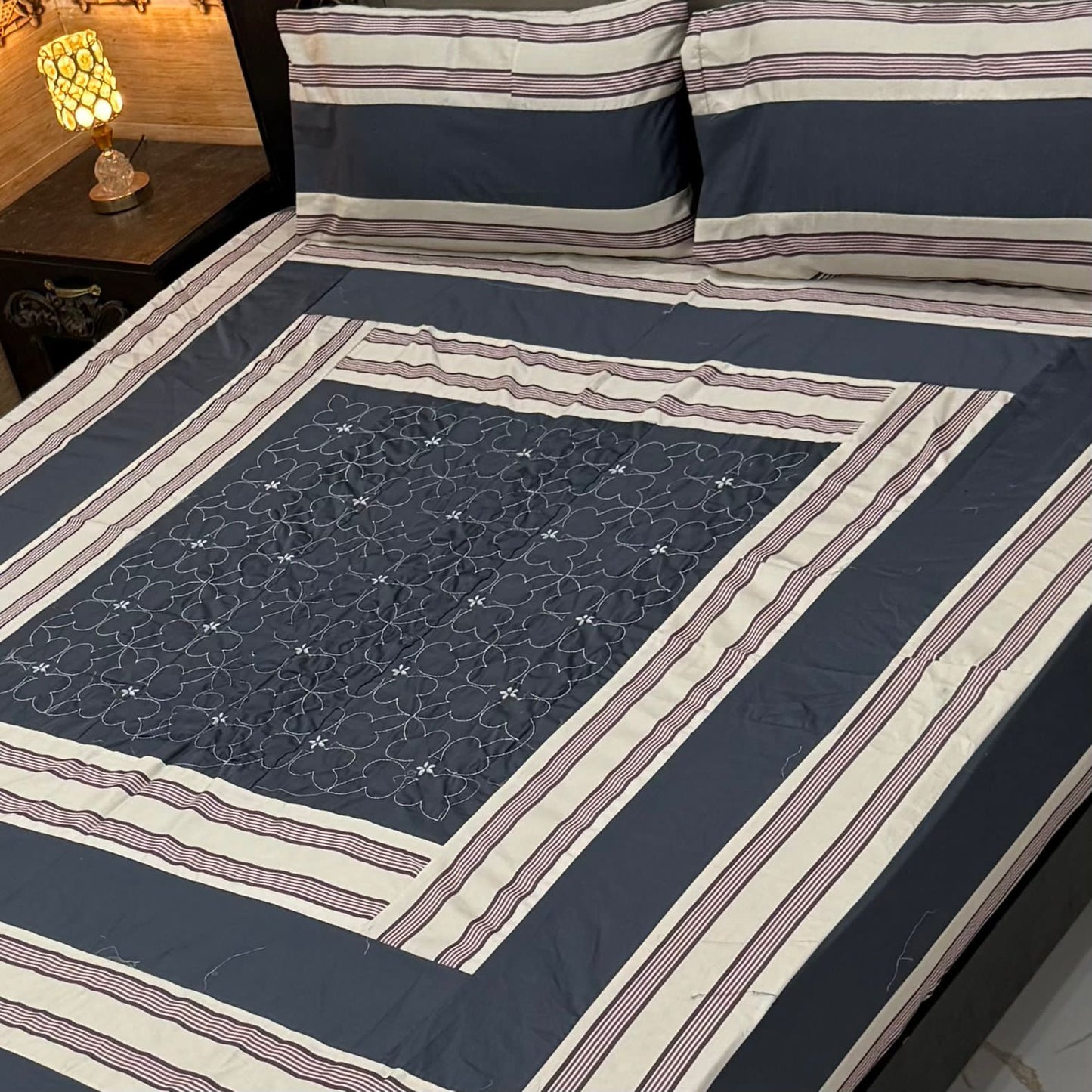 Patchwork Cotton Bedsheet Set – King Size