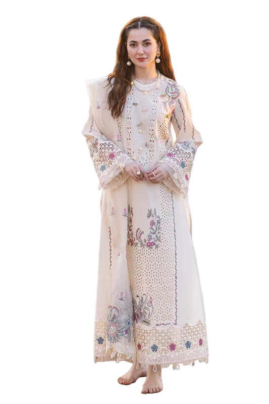 Qalamkar Luxury Lawn 3-Piece Unstitched Suit
