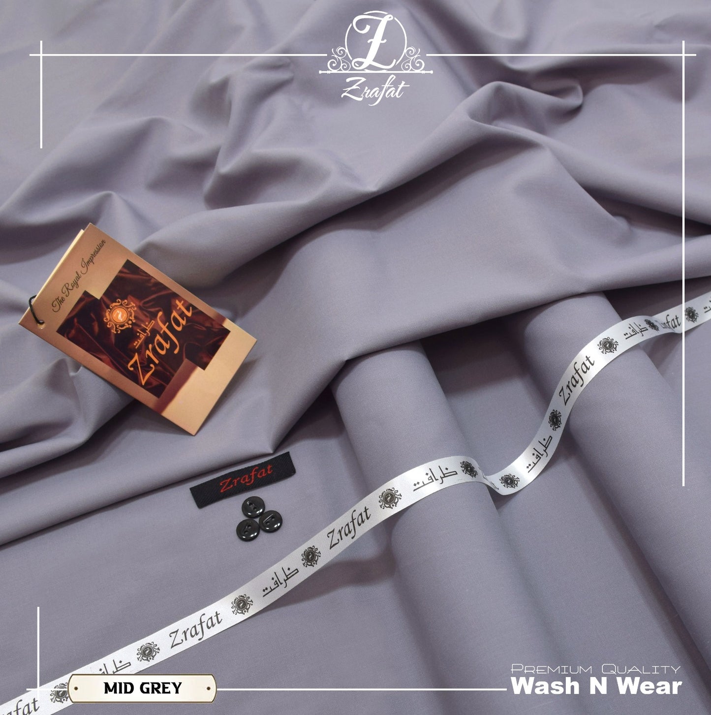 Zrafat Men Wash & Wear Unstitched Suit – 15 Colors