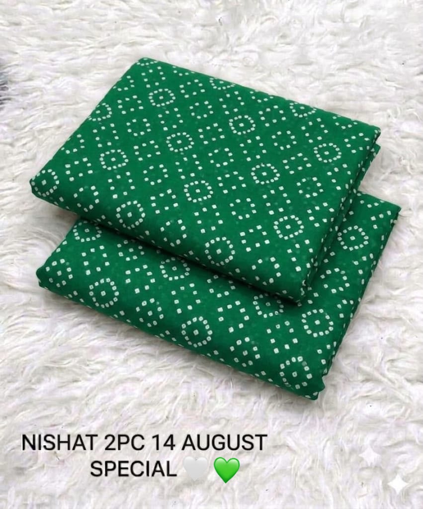 Nishat 2 Piece Lawn Suit – Independence Day Edition | Green & White | Unstitched