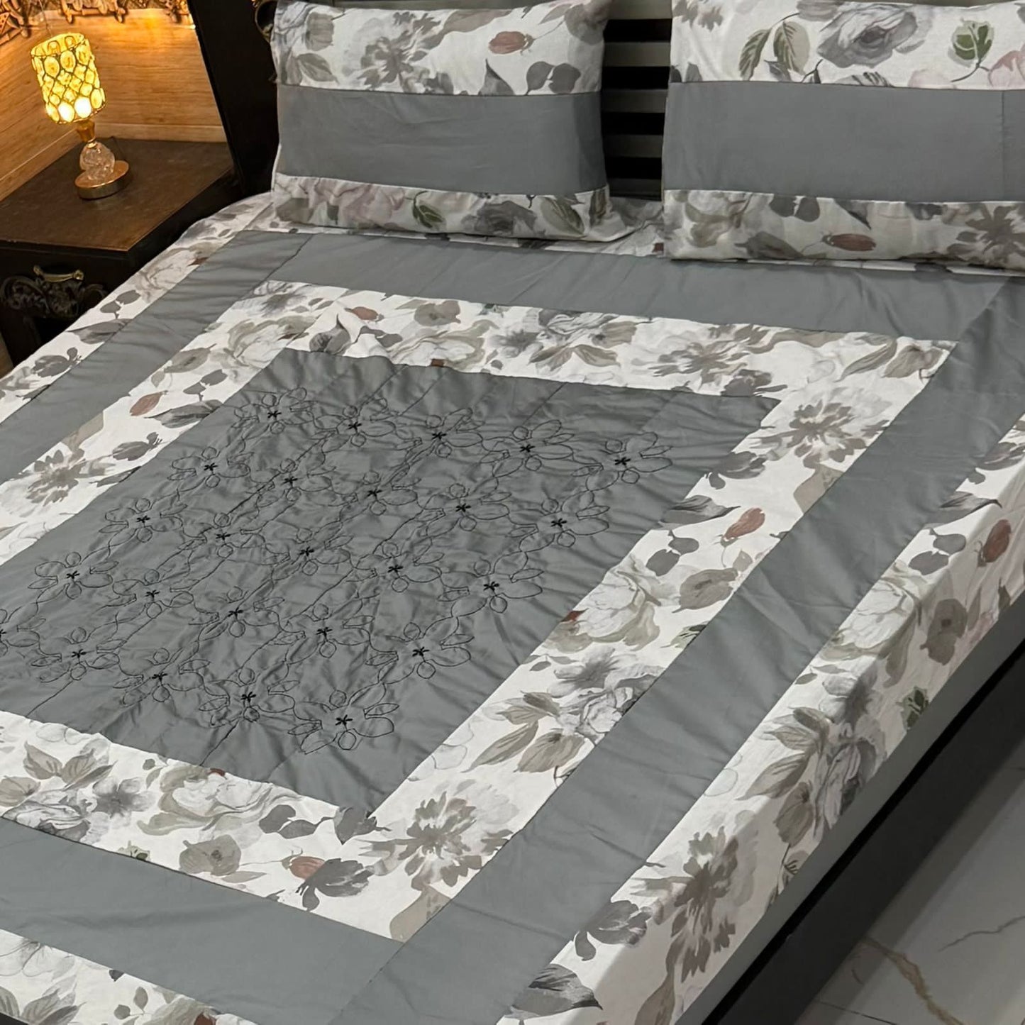 Patchwork Cotton Bedsheet Set – King Size
