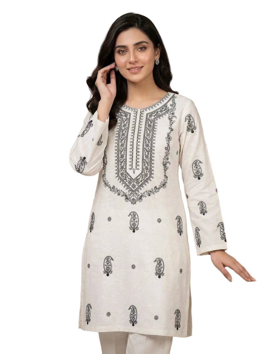 URGE-Heavy Embroidered Unstiched Lawn 2-Piece Suit