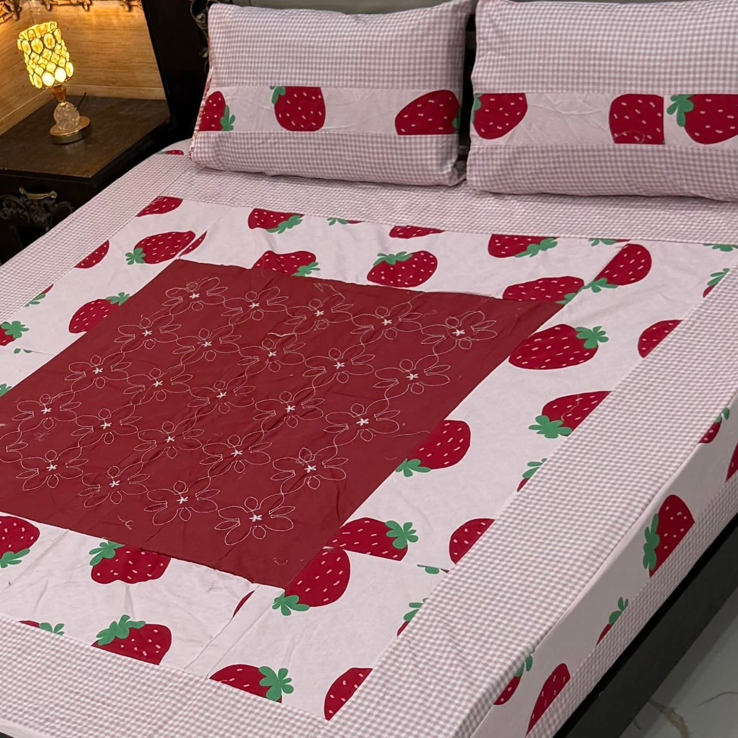 Patchwork Cotton Bedsheet Set – King Size