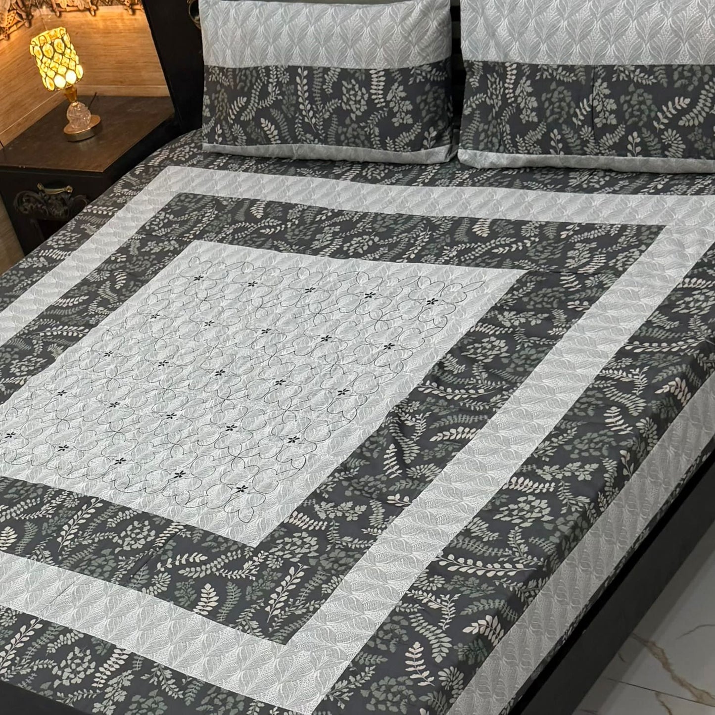 Patchwork Cotton Bedsheet Set – King Size