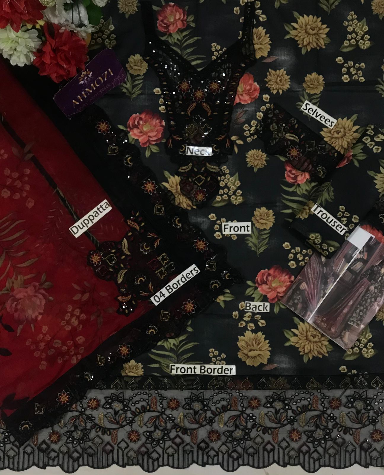 Aneelas Lawn Collection 2026 – 3-Piece Unstitched Lawn Suit