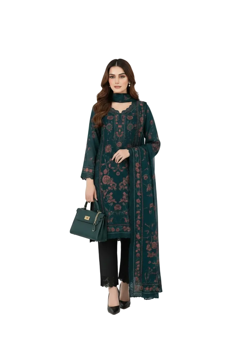 Bareeze 6136 – Unstitched 3 Piece Lawn Suit