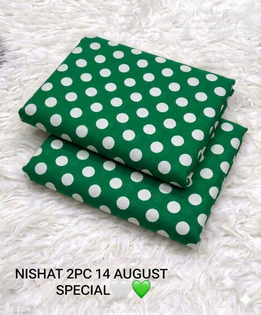 Nishat 2 Piece Lawn Suit – Independence Day Edition | Green & White | Unstitched