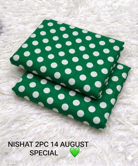 Nishat 2 Piece Lawn Suit – Independence Day Edition | Green & White | Unstitched