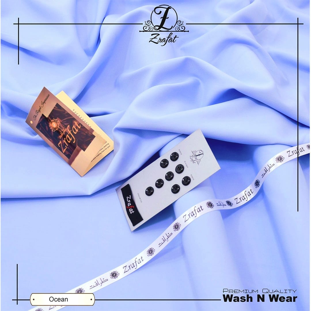 Zrafat Men Wash & Wear Unstitched Suit – 15 Colors
