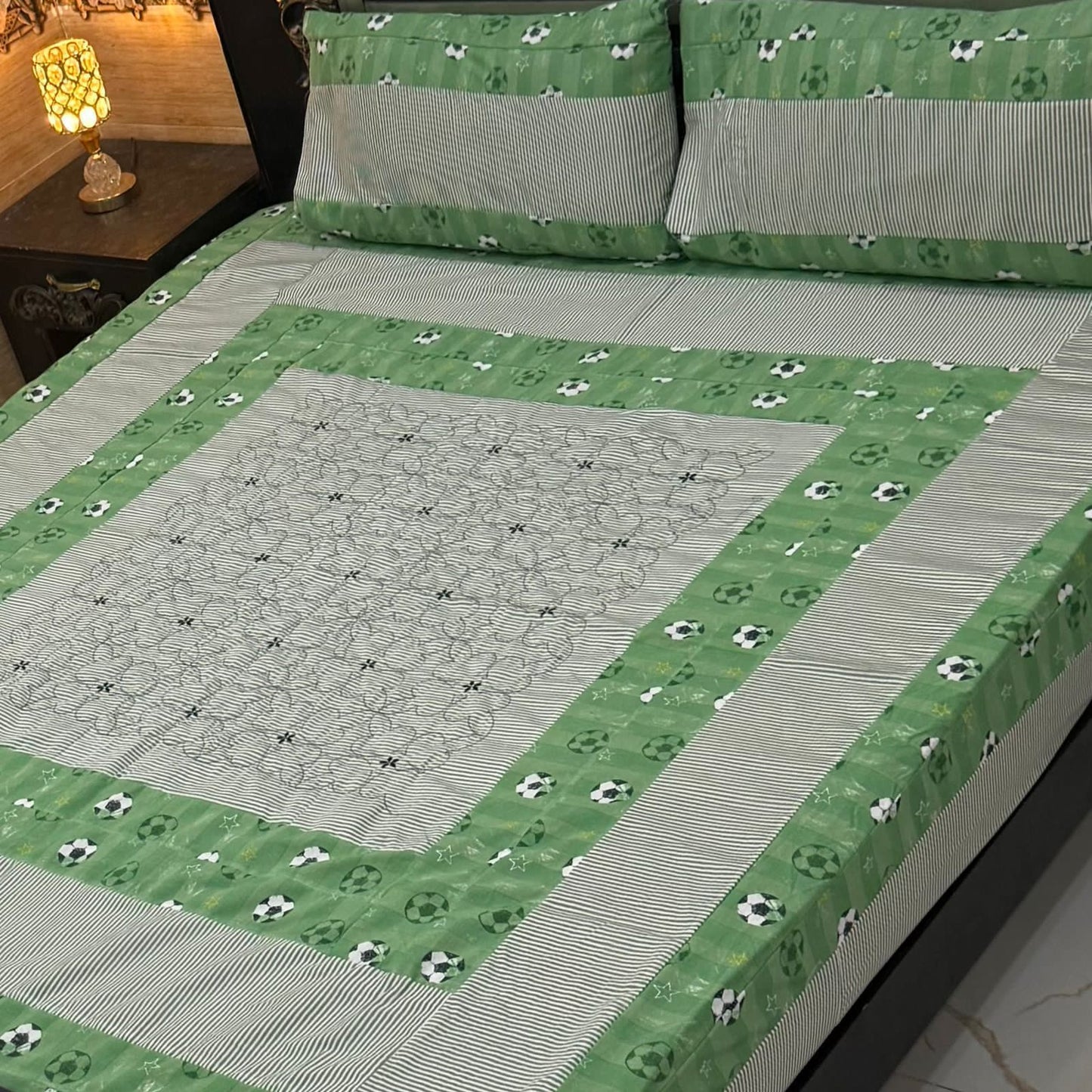Patchwork Cotton Bedsheet Set – King Size