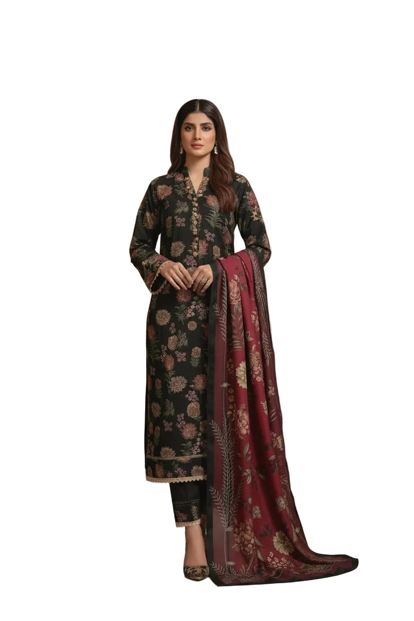 Aneelas Lawn Collection 2026 – 3-Piece Unstitched Lawn Suit