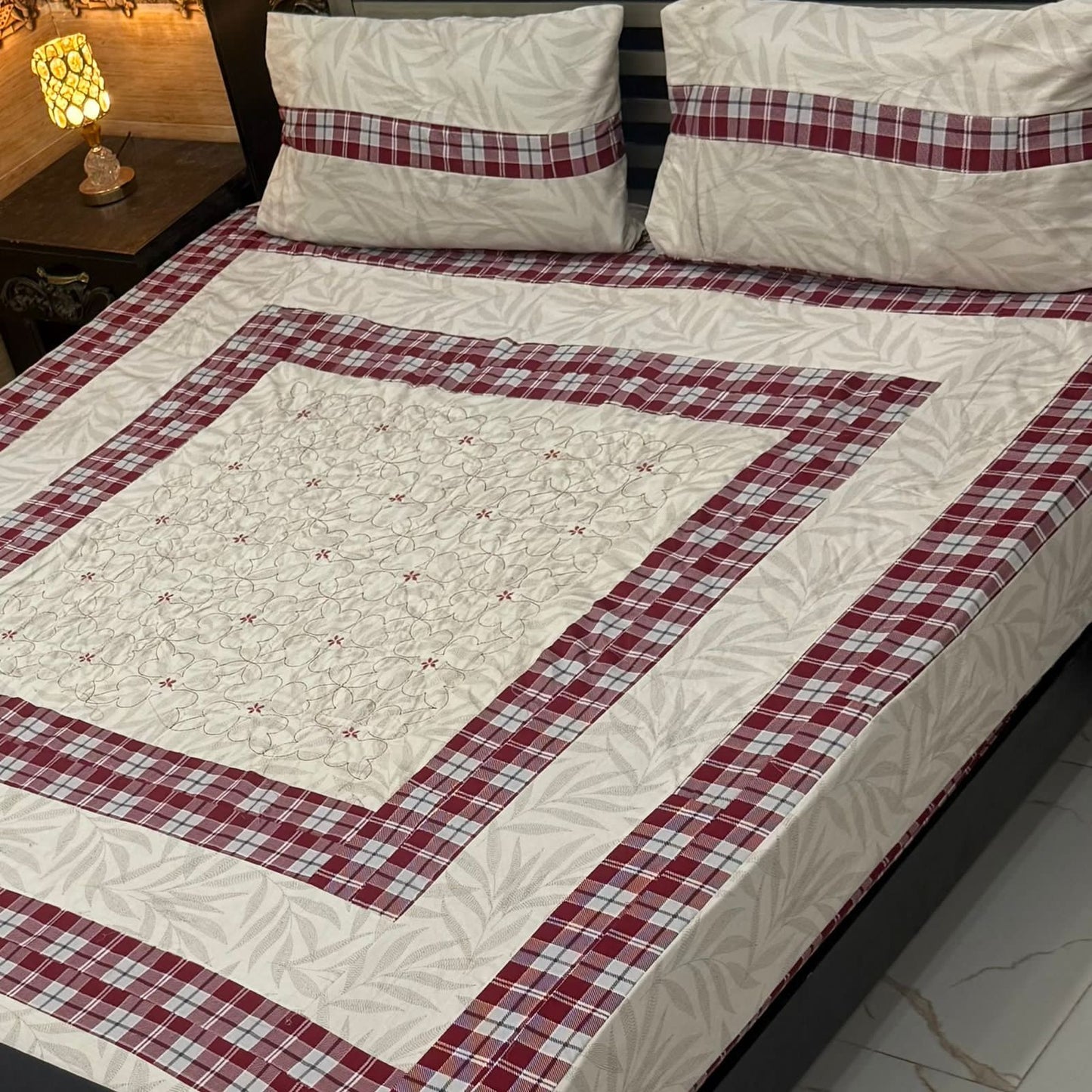 Patchwork Cotton Bedsheet Set – King Size